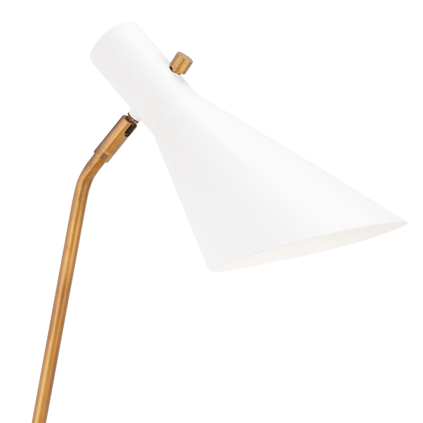 Regina Andrew Spyder Task Lamp (White and Natural Brass)