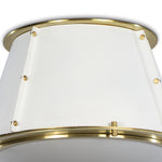 Regina Andrew French Maid Flush Mount (White and Natural Brass)