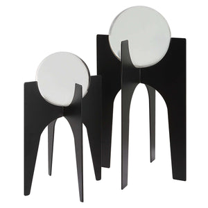 Uttermost Ellianna Crystal Spheres On Black Base (Set of 2)