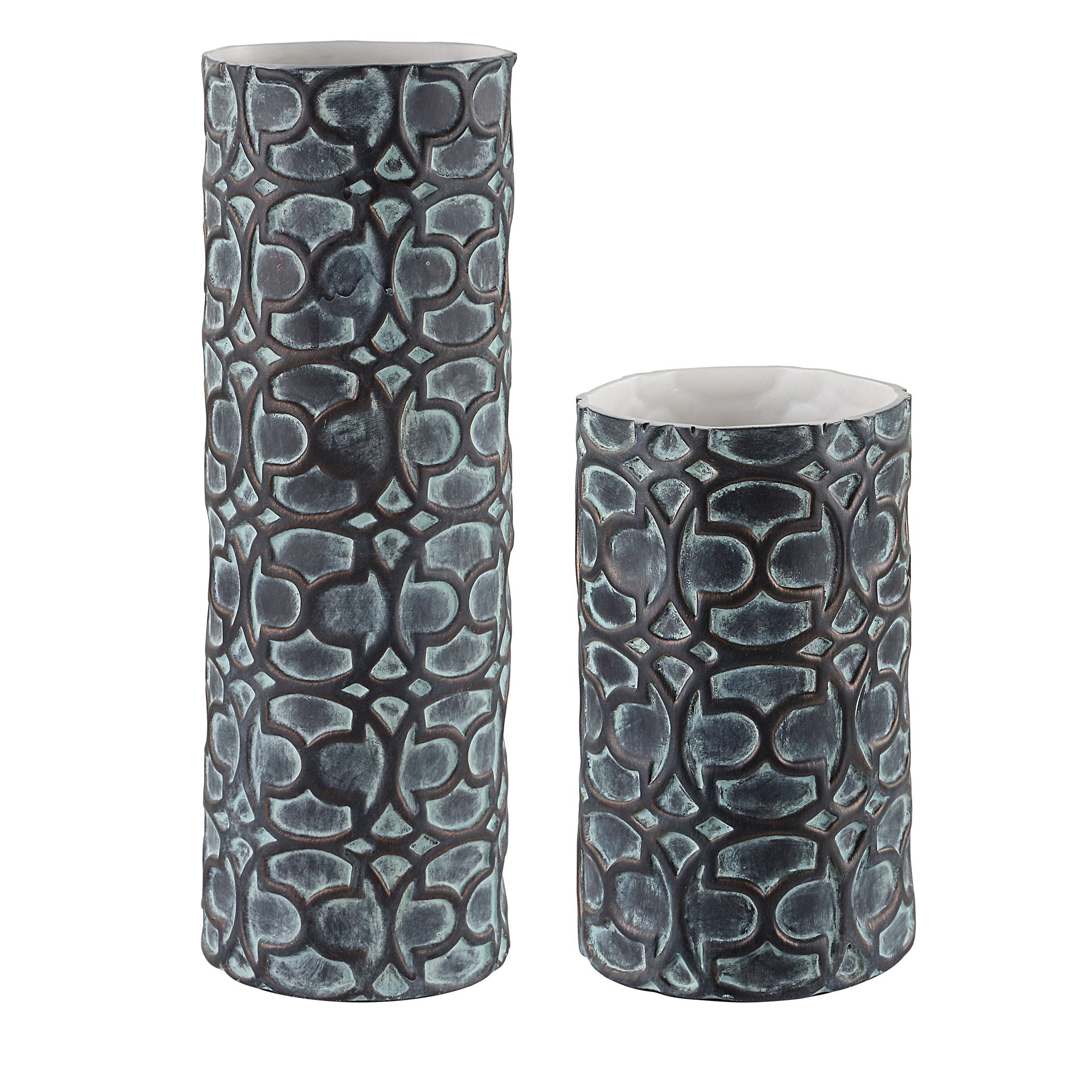 Uttermost Baltra Bronze Patina Vases S/2