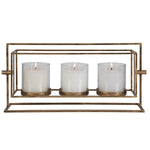 Uttermost Wenman Gold Triple Candleholder