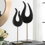 Uttermost Black Flame Sculptures S/2