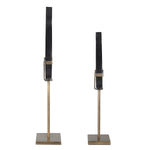 Uttermost Black Flame Sculptures S/2