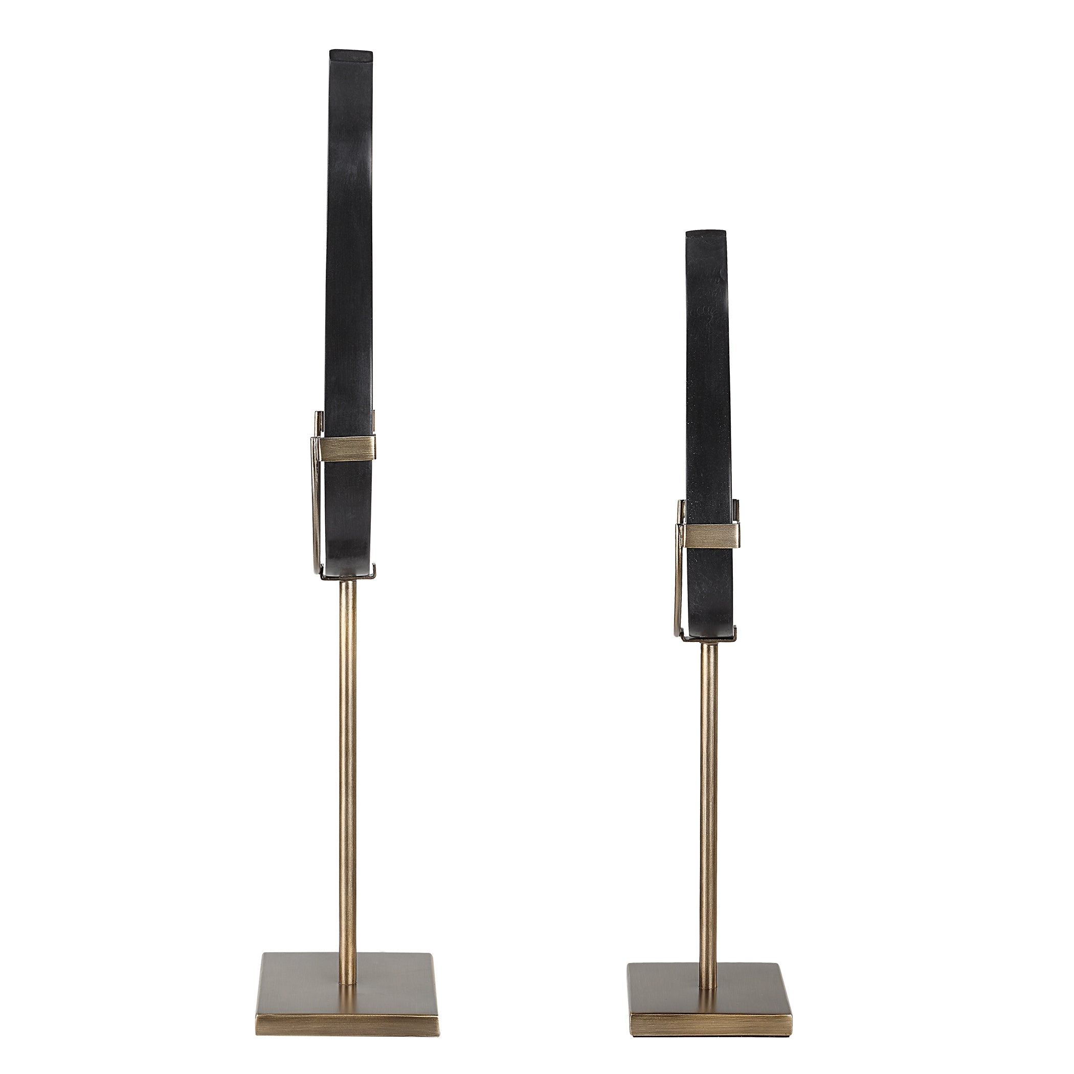 Uttermost Black Flame Sculptures S/2