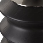 Uttermost Accordion Black Wood Containers S/2