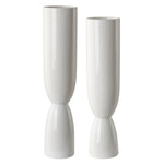 Uttermost Kimist White Vases S/2