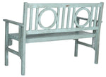Safavieh Piedmont Folding Bench , PAT6714 - Beach House Blue