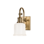 Hudson Valley Lighting Keswick 1 Light Bath Bracket - Aged Brass