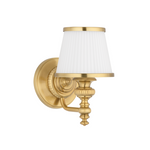 Hudson Valley Lighting Milton 1 Light Bath Bracket - Flemish Brass