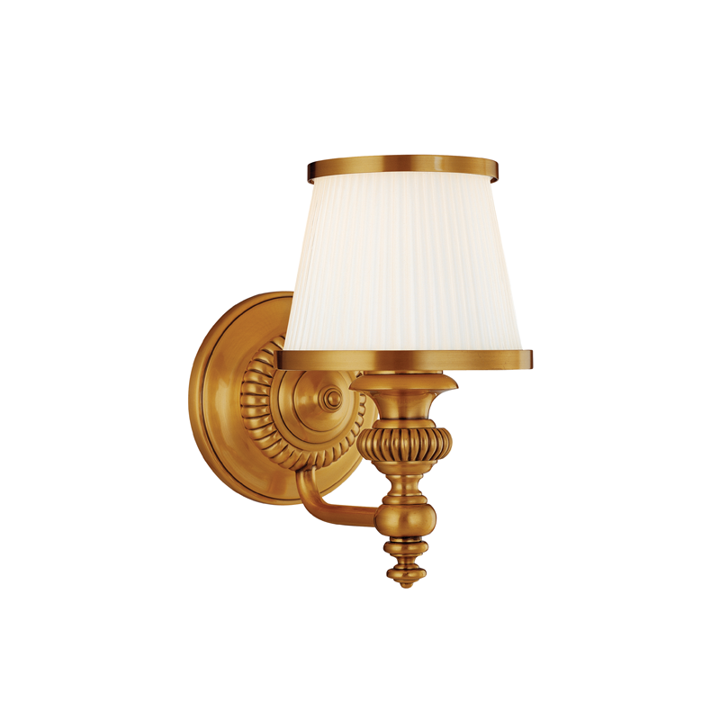 Hudson Valley Lighting Milton 1 Light Bath Bracket - Flemish Brass