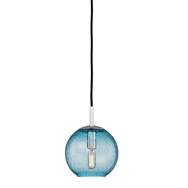 Hudson Valley Lighting Rousseau 6 1 Light Pendant Polished Chrome - Blue
