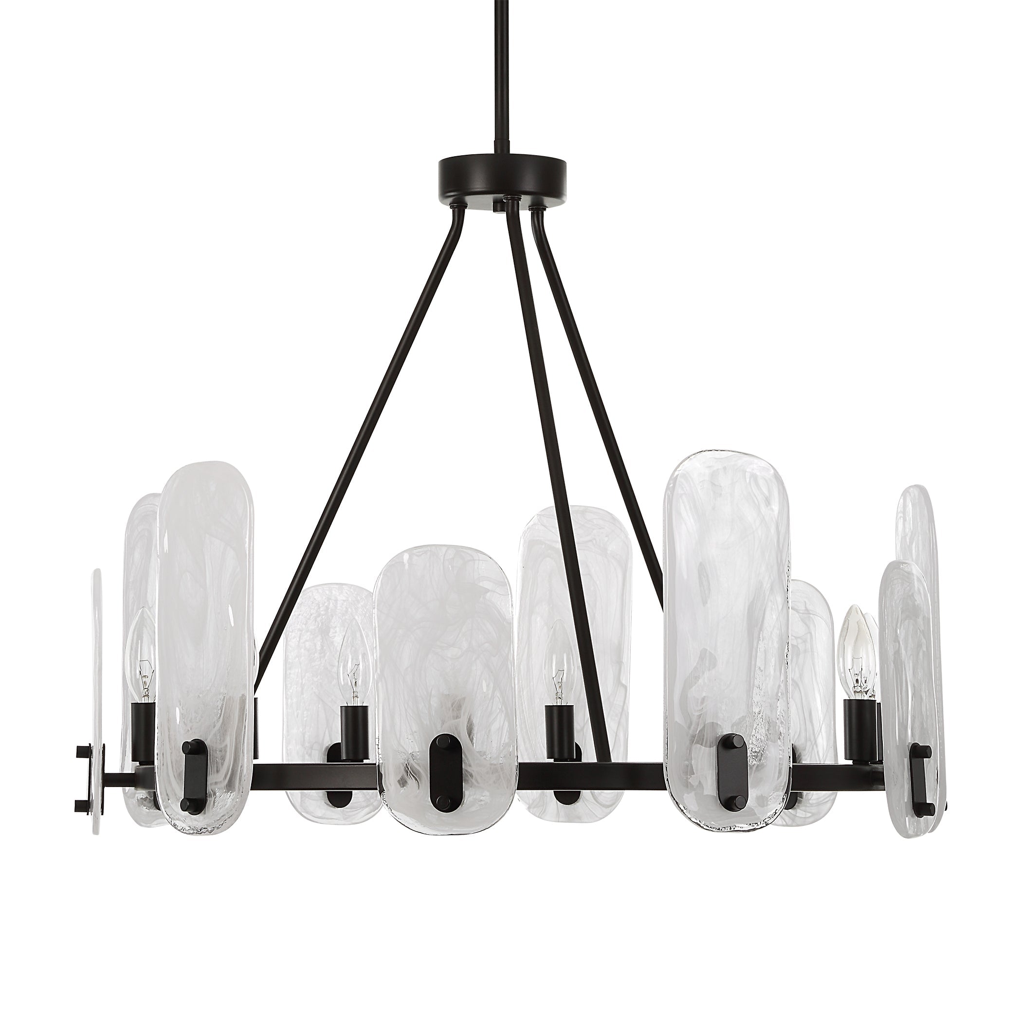Uttermost Ellipse 10 Light Dark Bronze Chandelier