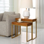 Uttermost Burl-esque Wooden Nesting Tables S/2