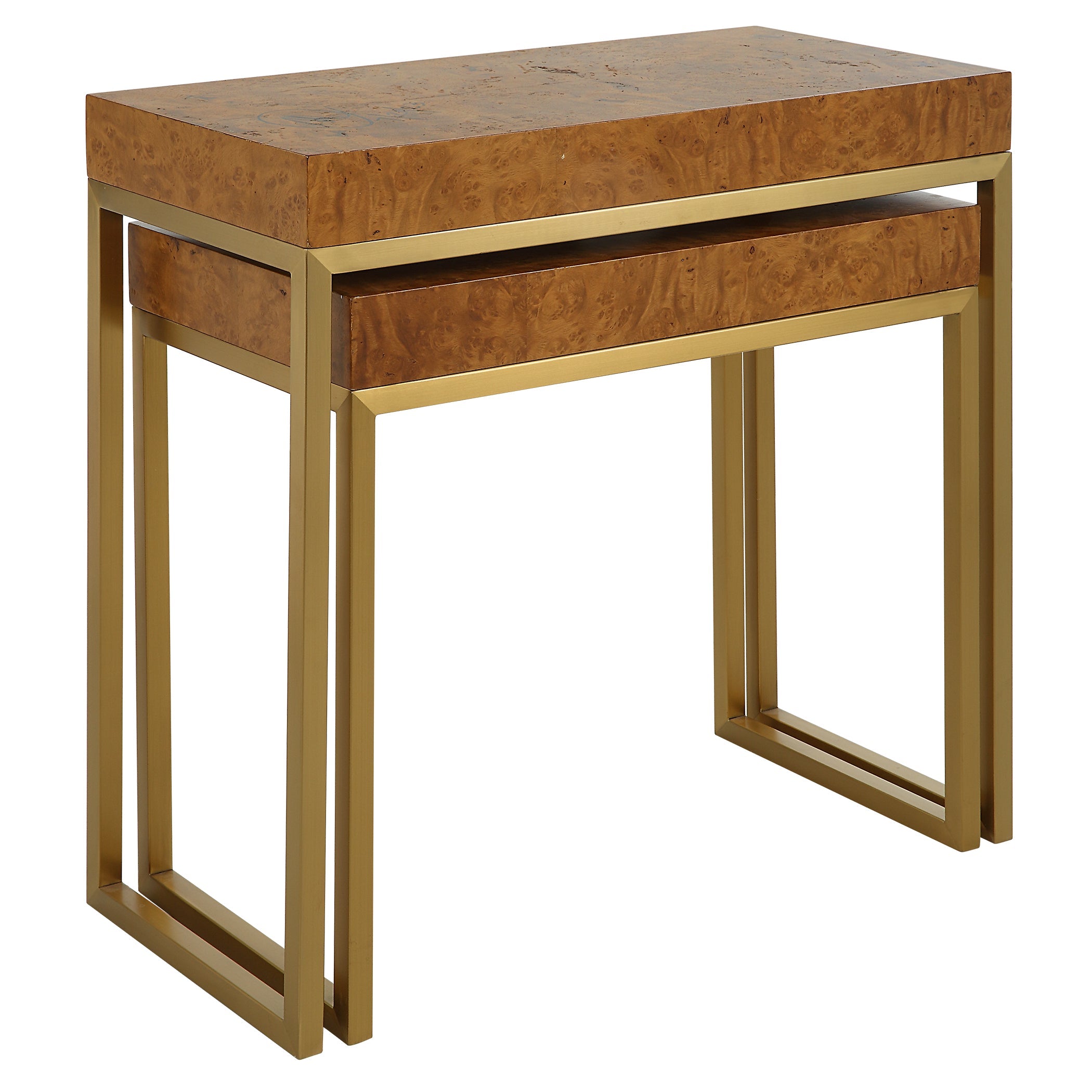 Uttermost Burl-esque Wooden Nesting Tables S/2