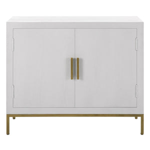 Uttermost Front Range White 2 Door Cabinet