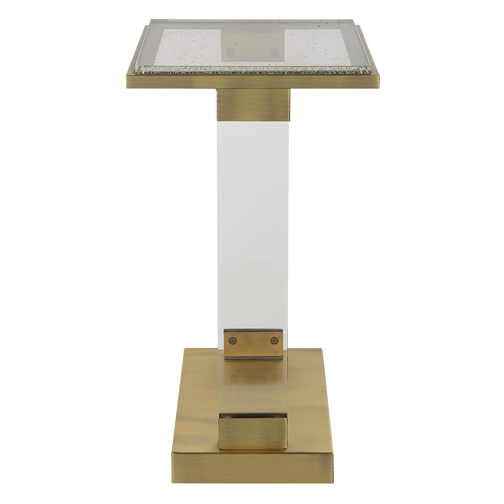 Uttermost Muse Seeded Glass Accent Table