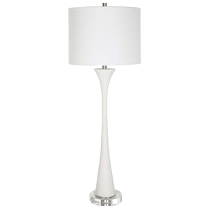 Uttermost Fountain White Marble Buffet Lamp
