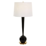 Uttermost Brielle Polished Black Table Lamp
