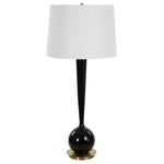 Uttermost Brielle Polished Black Table Lamp