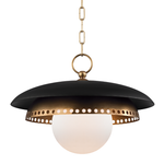 Hudson Valley Lighting Herkimer 1 Light Pendant - Aged Brass
