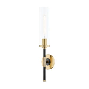 Hudson Valley Lighting Bowery 1 Light Wall Sconce with Glass Shade
