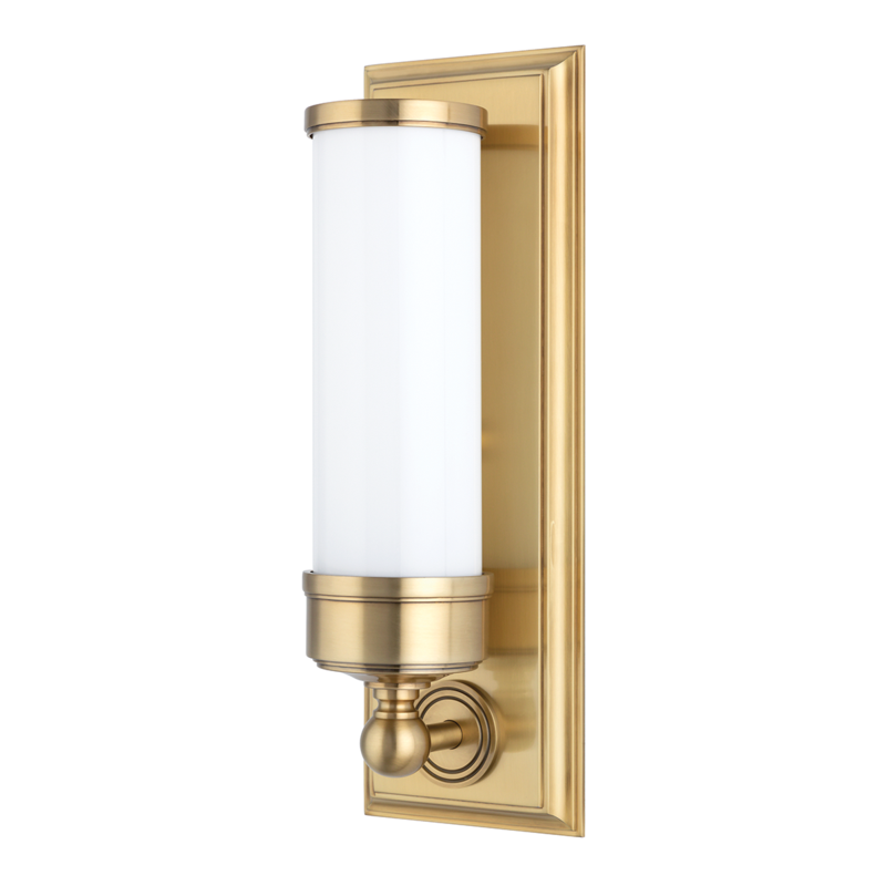 Hudson Valley Lighting Everett 1 Light Bath Bracket - Aged Brass