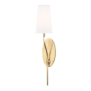 Hudson Valley Lighting Rutland 1 Light Wall Sconce W/White Shade