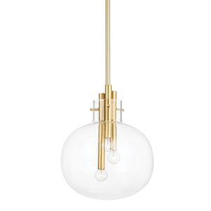 Hudson Valley Lighting Hempstead 16.75 3 Light Pendant Brass