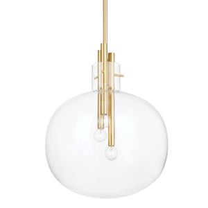 Hudson Valley Lighting Hempstead 22.5 3 Light Pendant Brass