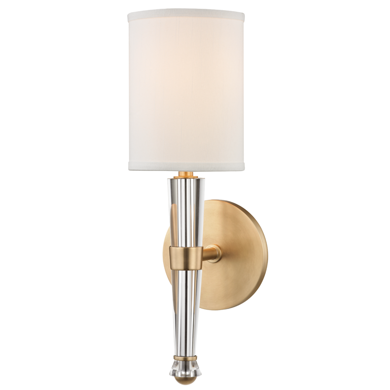 Hudson Valley Lighting Volta 1 Light Wall Sconce - Aged Brass