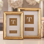 Two's Company Chatelet Gold Leaf Photo Frames (includes 4 x 6 and 5 x 7)