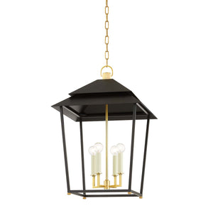 Hudson Valley Lighting Natick 18 4 Light Lantern Aged Brass