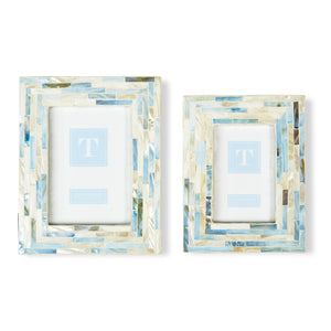 Two's Company S/2 Tiled MOP Photo Frame Incl 2 Sizes