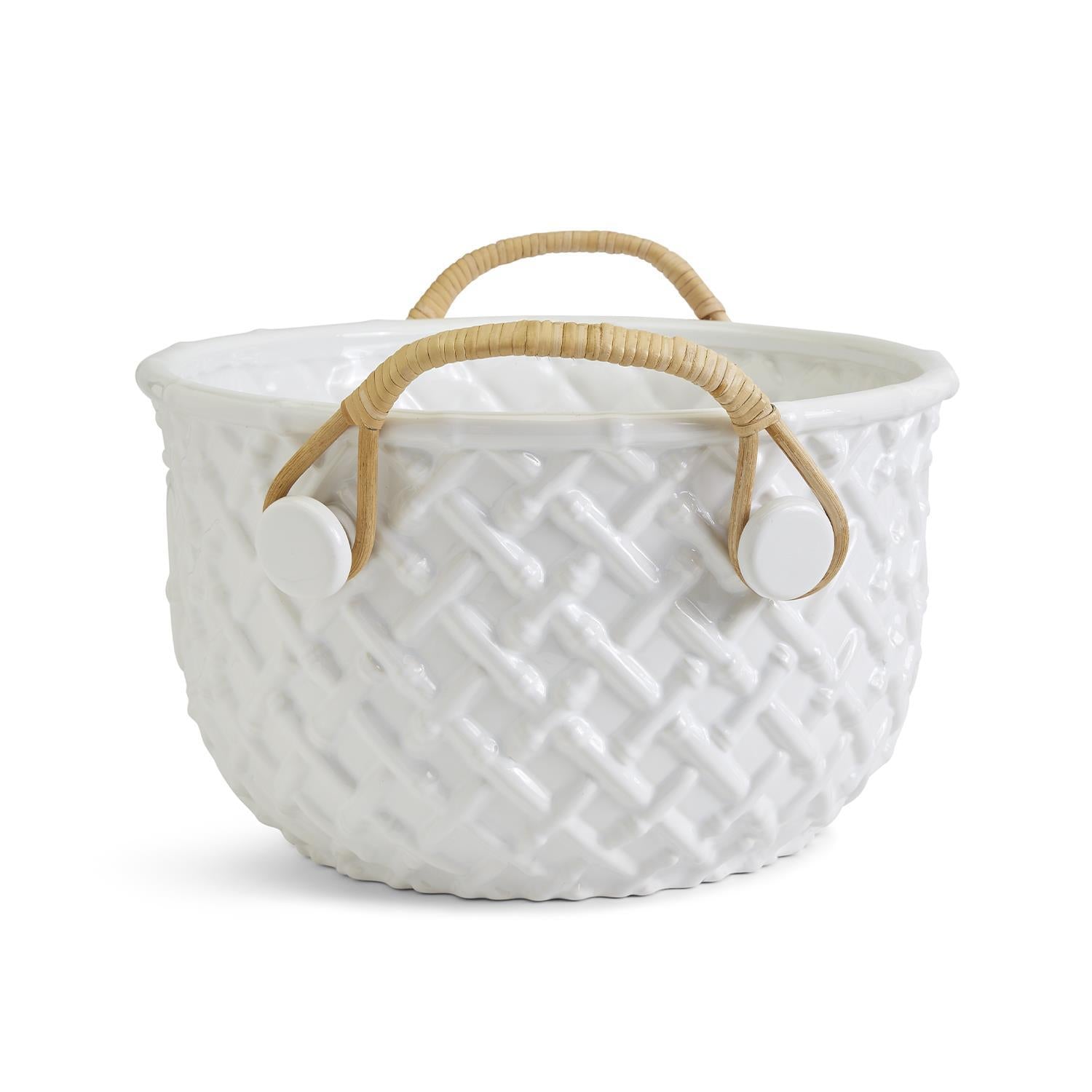 Two's Company Hampton Faux Bamboo Fretwork Party Bucket - Thumbnail 4