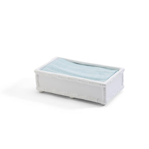 Two's Company Hampton Faux Bamboo Fretwork Guest Towel Tray