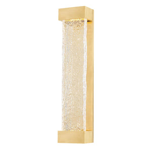 Hudson Valley Lighting Tannersville Piastra Ice Glass 1 Light Wall Sconce