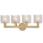 Hudson Valley Lighting Sagamore 4 Light Bath Bracket - Aged Brass