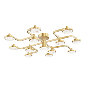 Hudson Valley Lighting Meander 13 Light Semi Flush