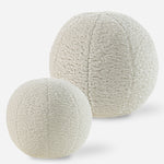 Uttermost Capra Ball Sheepskin Pillows S/2