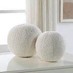 Uttermost Capra Ball Sheepskin Pillows S/2