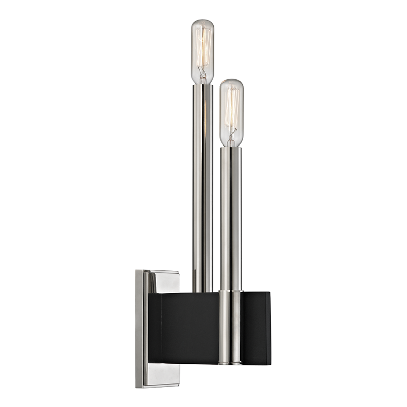 Hudson Valley Lighting Abrams 2 Light Wall Sconce - Polished Nickel