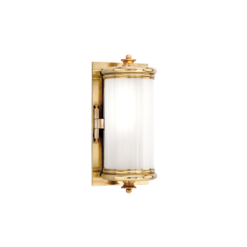 Hudson Valley Lighting Bristol 1 Light Bath Bracket - Aged Brass