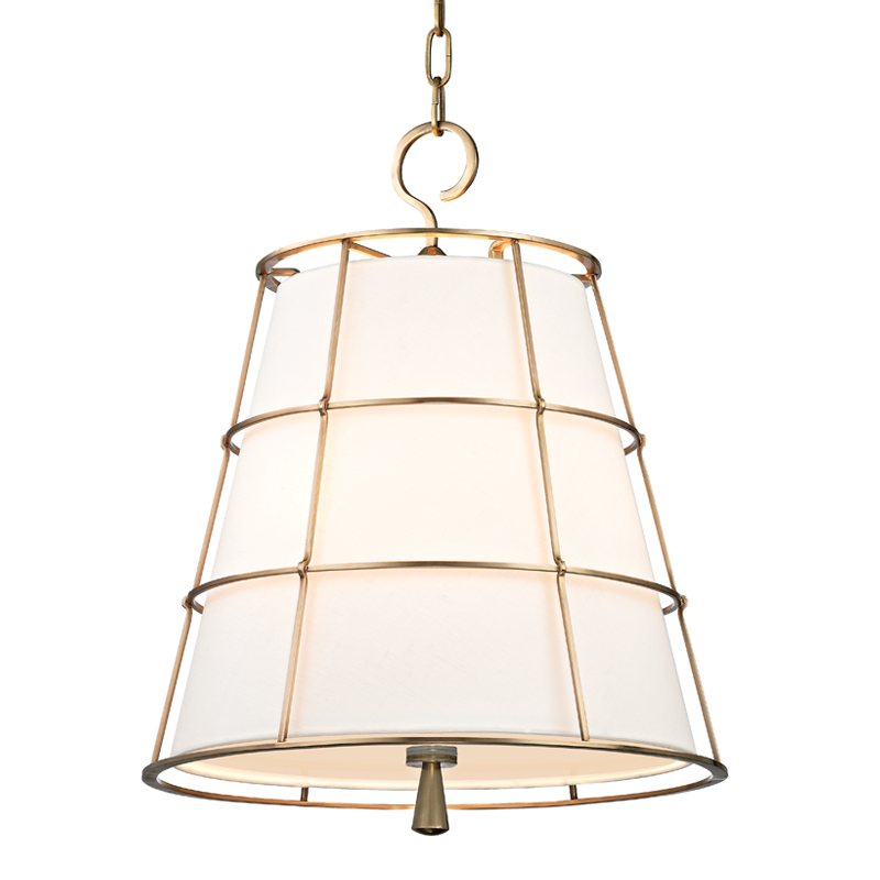 Hudson Valley Lighting Savona 3 Light Pendant - Aged Brass