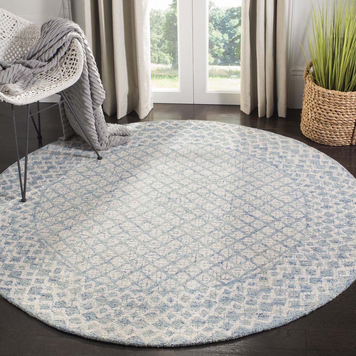 Safavieh Abstract 203 Rug, ABT203 - Blue / Ivory