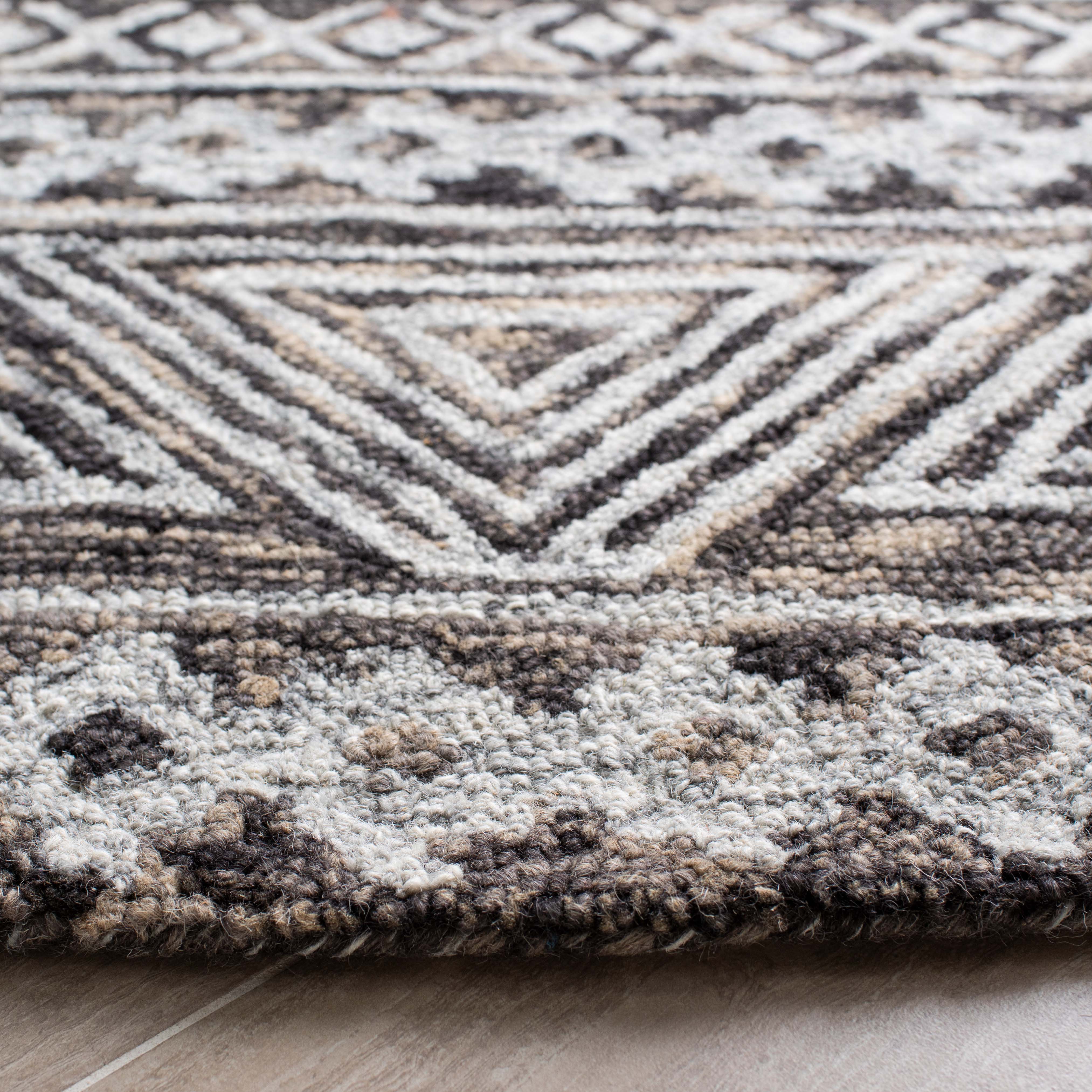Safavieh Abstract 252 Rug, ABT252 - Grey / Brown