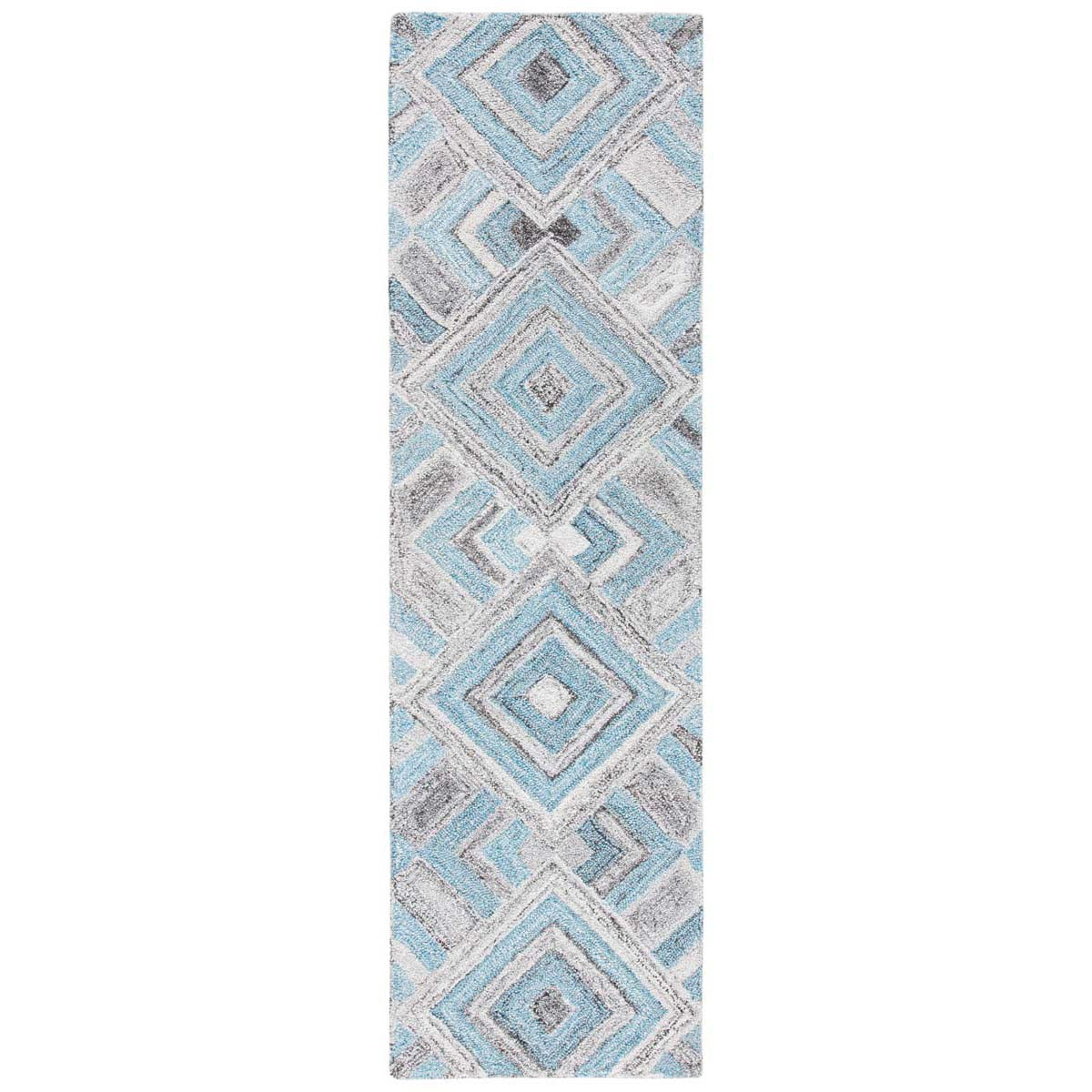 Safavieh Abstract 642 Rug, ABT642 - Grey / Turquoise