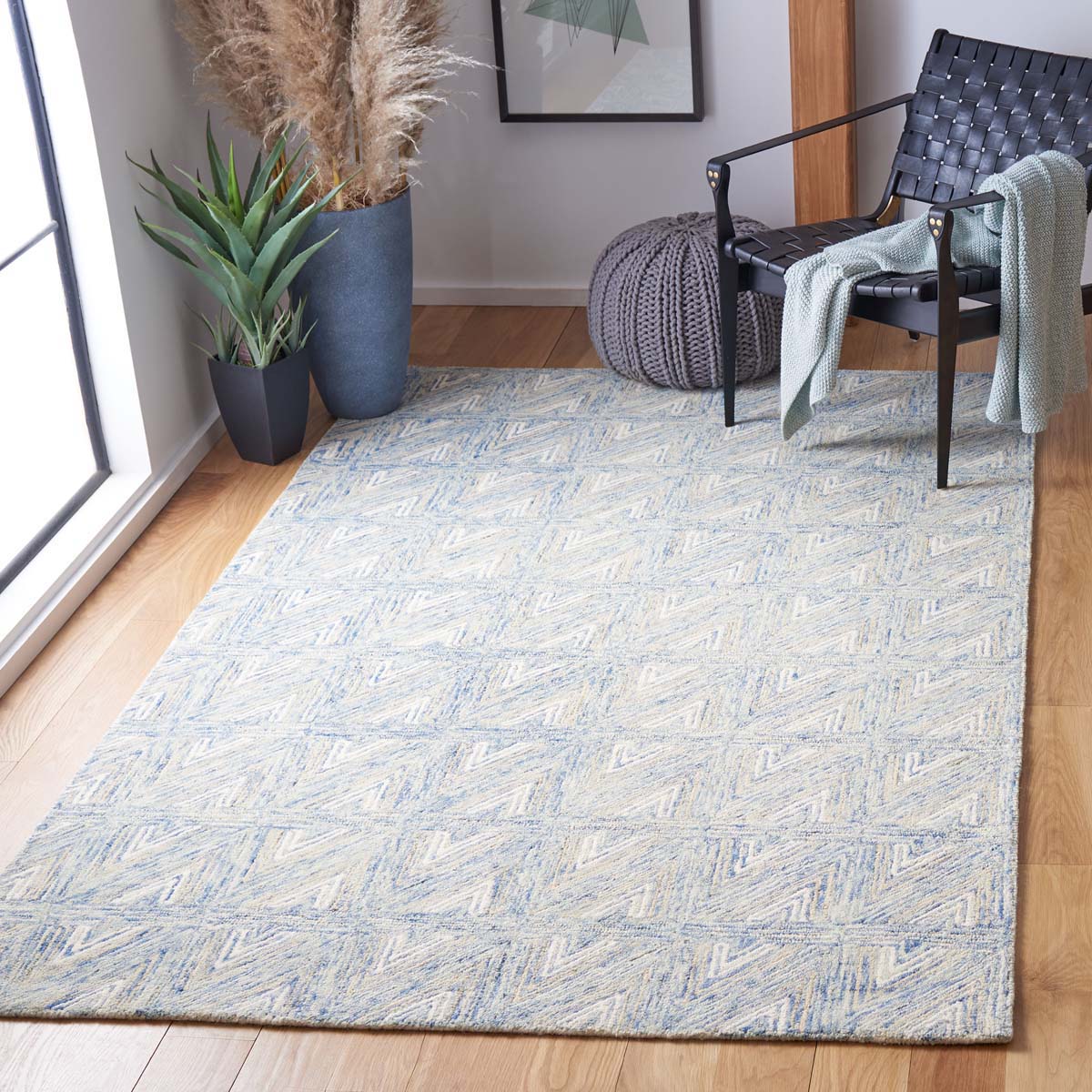 Safavieh Abstract 653 Rug, ABT653 - Blue / Beige