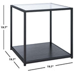 Safavieh Ackley End Table  , ACC2001 - Black