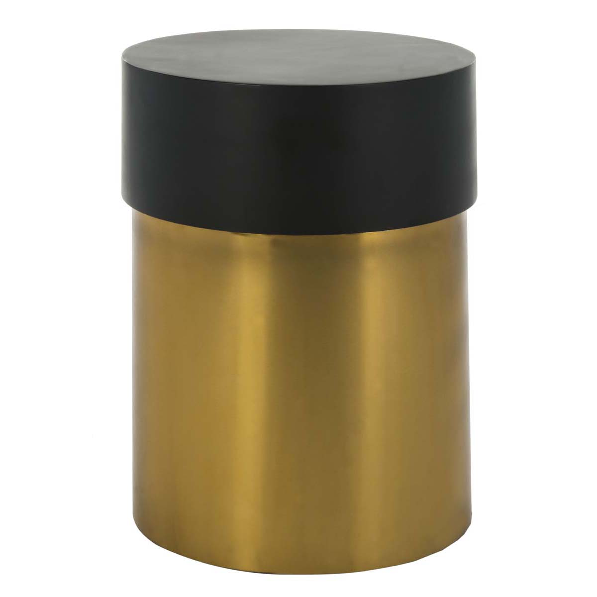 Safavieh Solstice Round Side Table , ACC3201 - Black/Gold