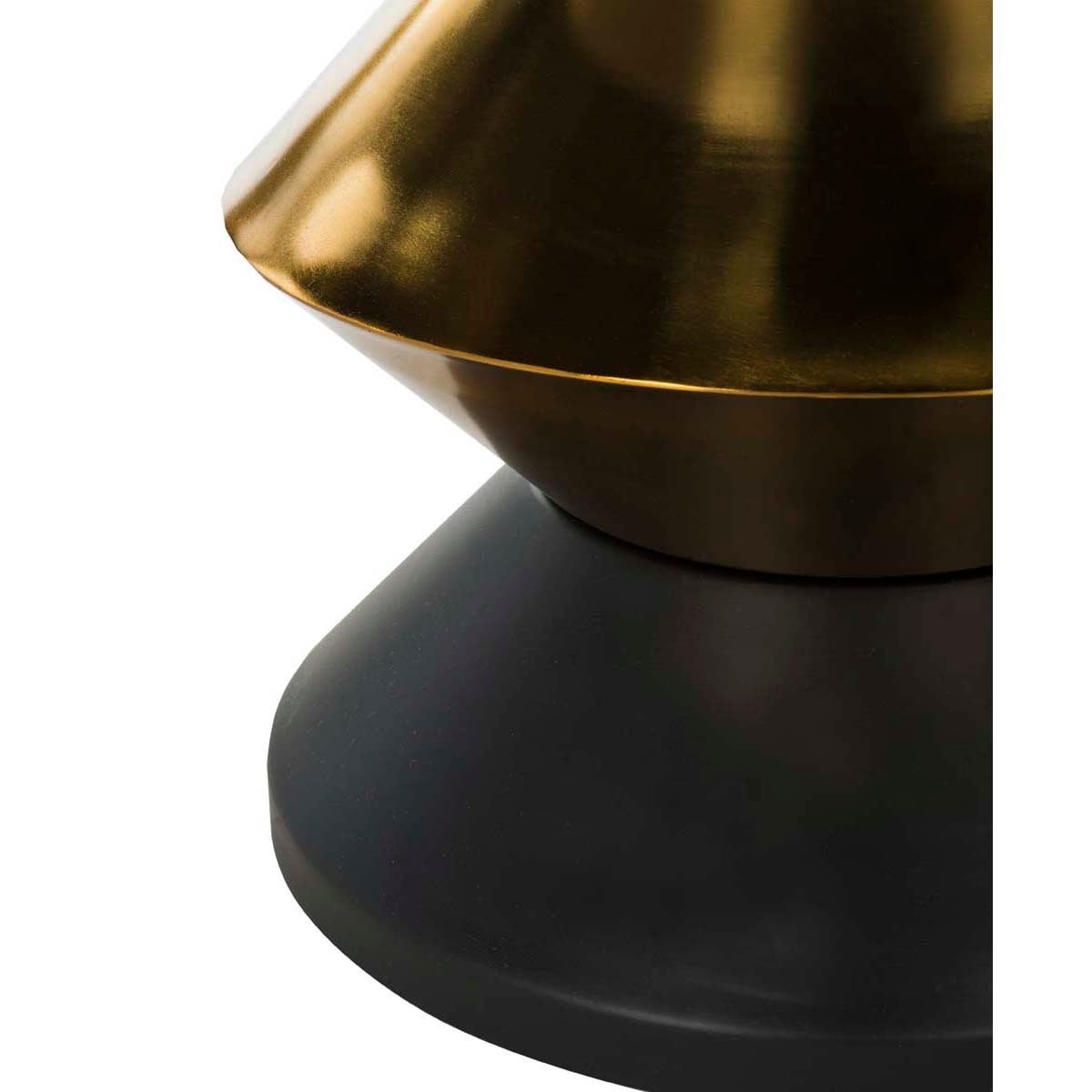 Safavieh Azizi Stone Top Side Table , ACC3202 - Black/Gold/White Stone Top